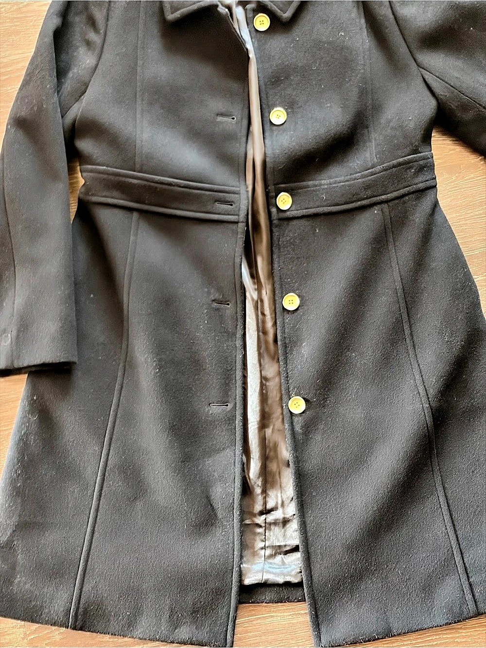 J.Crew Black Wool-Blend Pea Coat